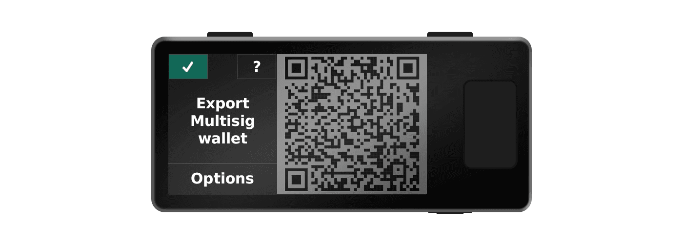 Companion app rebuilding the multisig wallet from the file