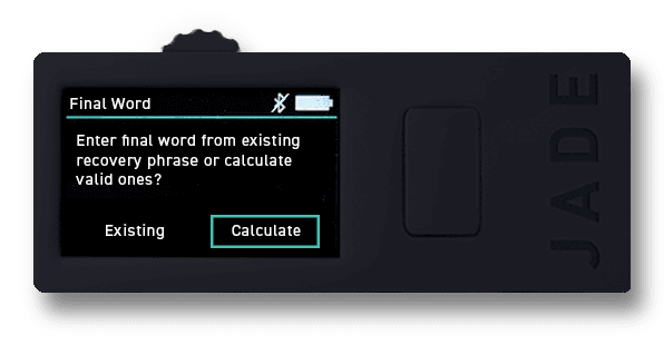 Jade prompt to select the final word at random