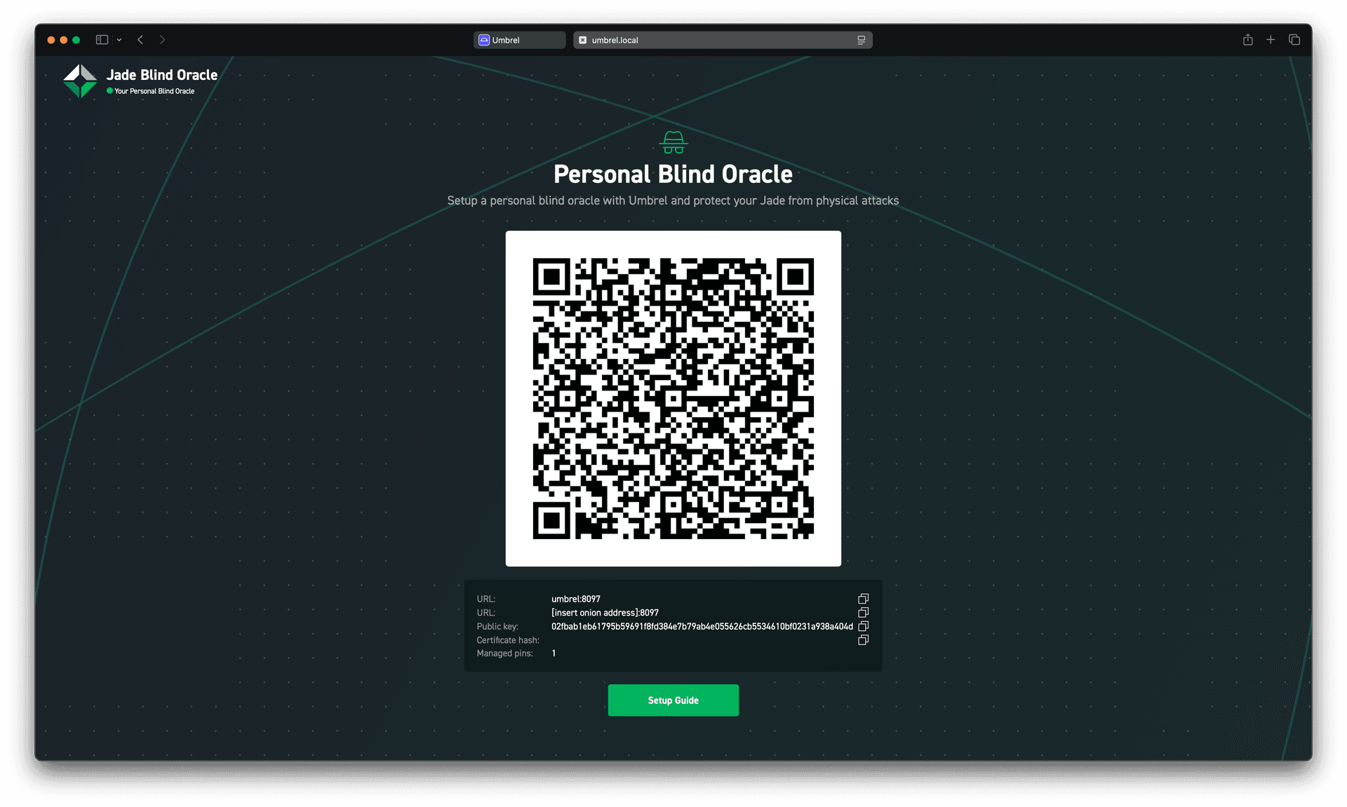 Phone running the Blockstream app