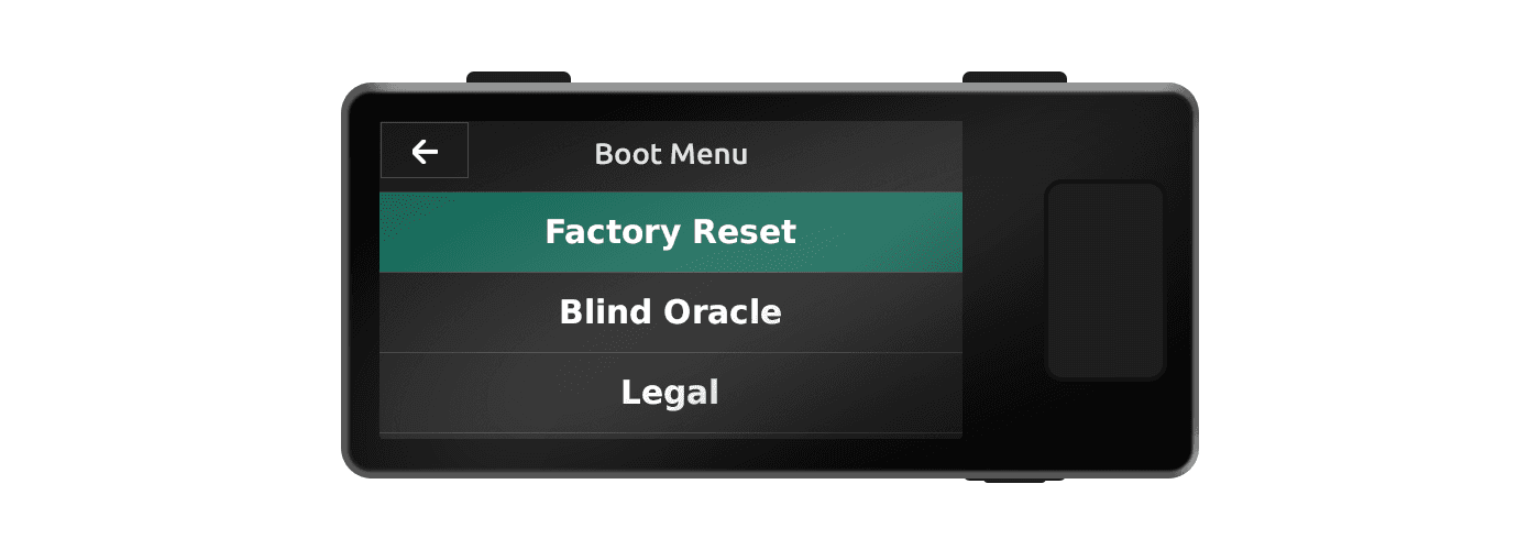 Jade confirmation number for erasing all data