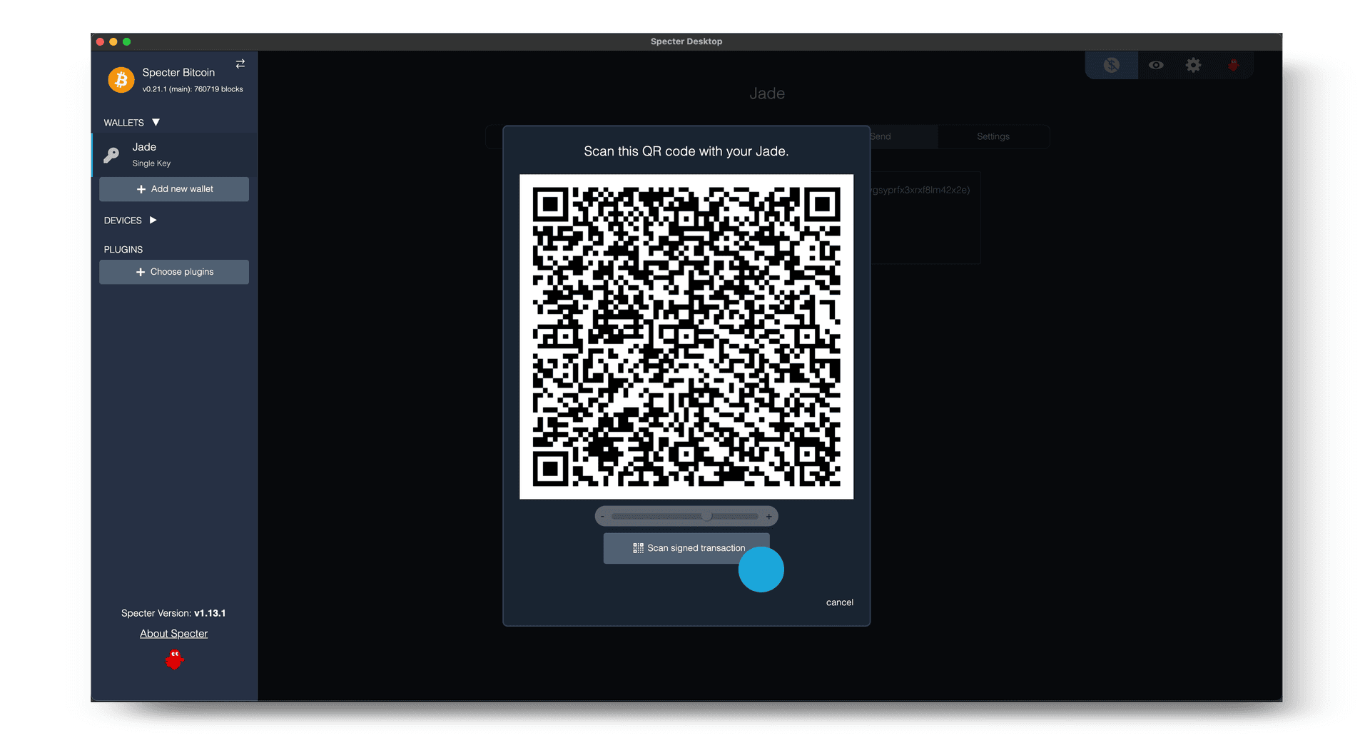 Jade Plus QR settings
