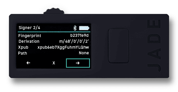 Jade multisig registration review