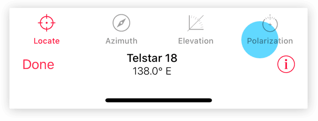 On-screen guide for rotating the LNB or flat-panel antenna