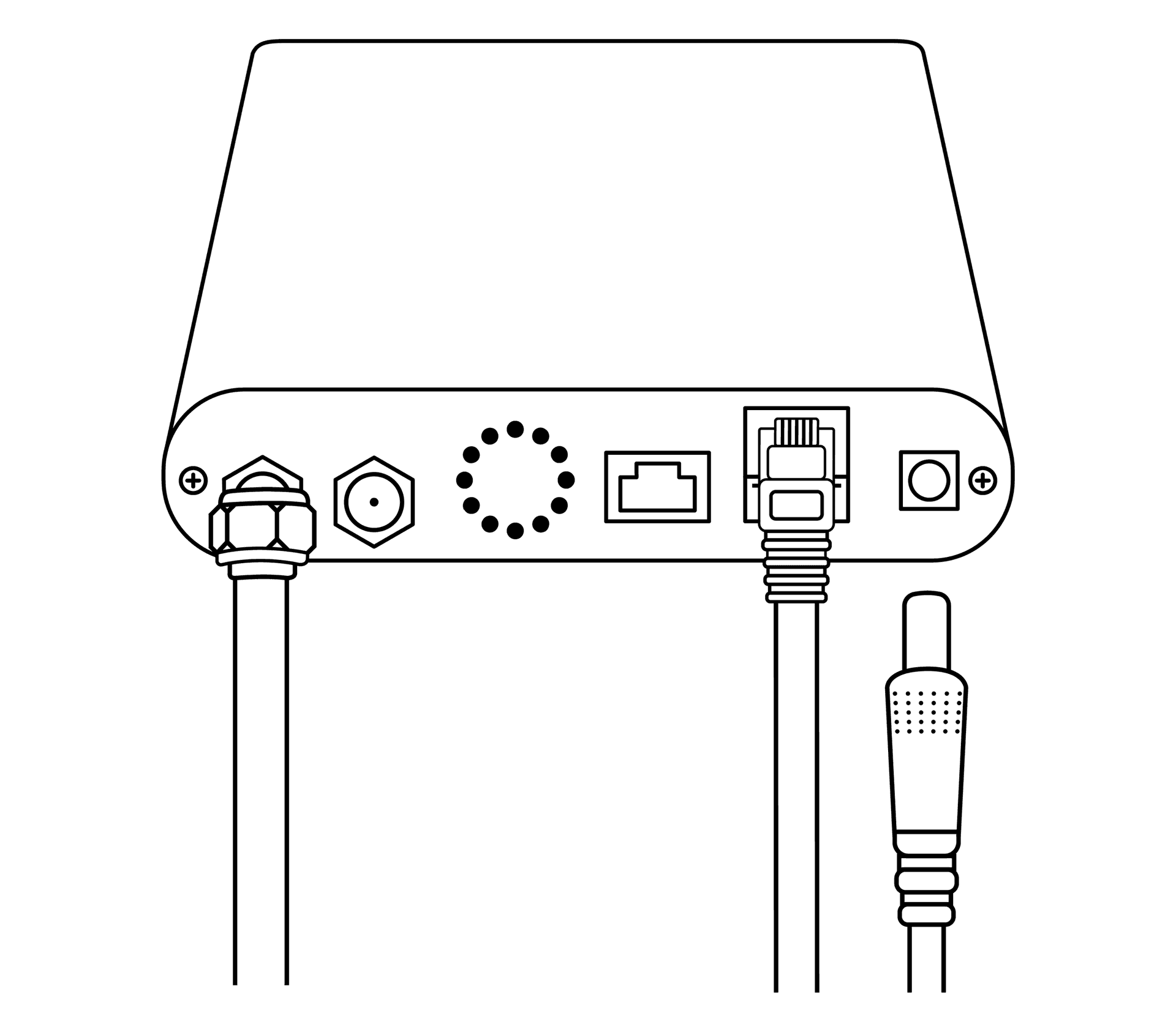 AC adapter connected to the S400