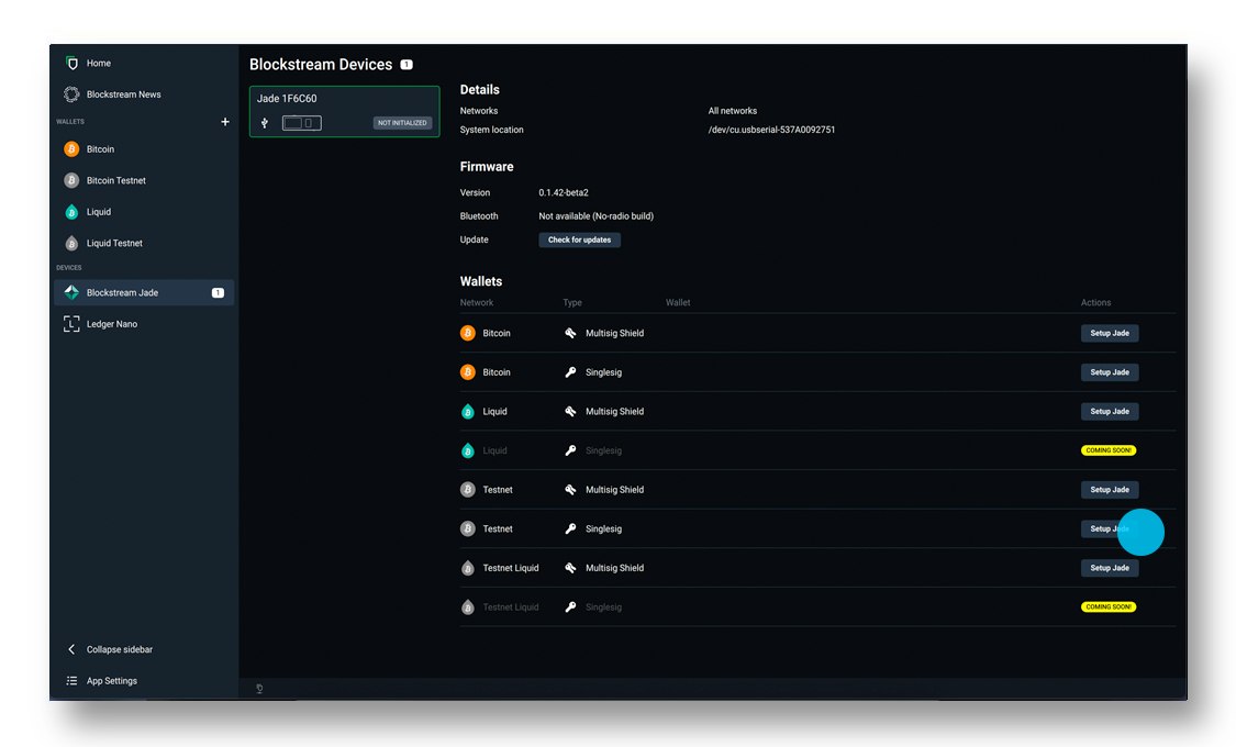How do I use Blockstream Jade with Blockstream Help Center