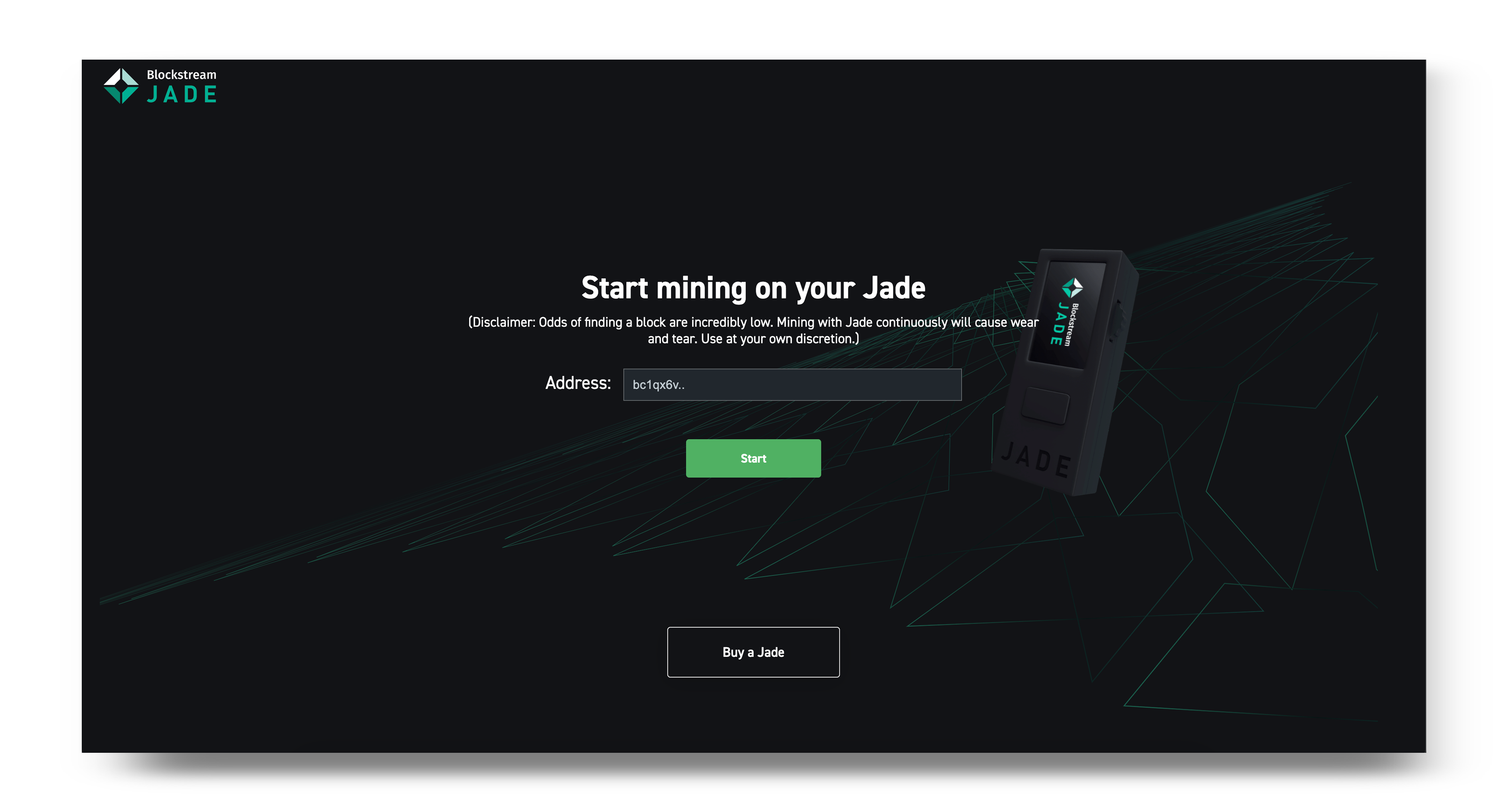 Use Jade as a bitcoin miner – Blockstream Help Center