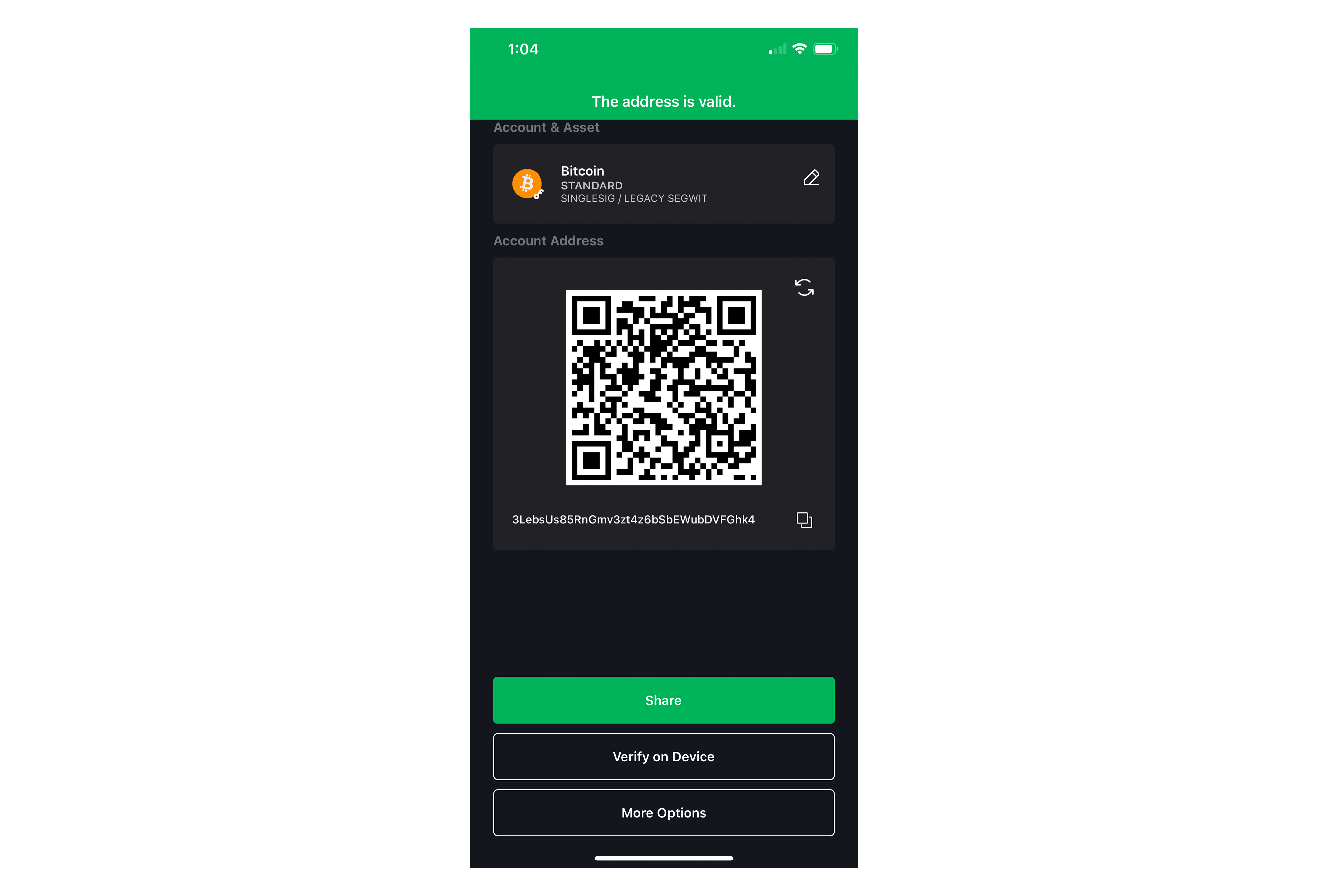 Receive bitcoin using Jade Blockstream Help Center