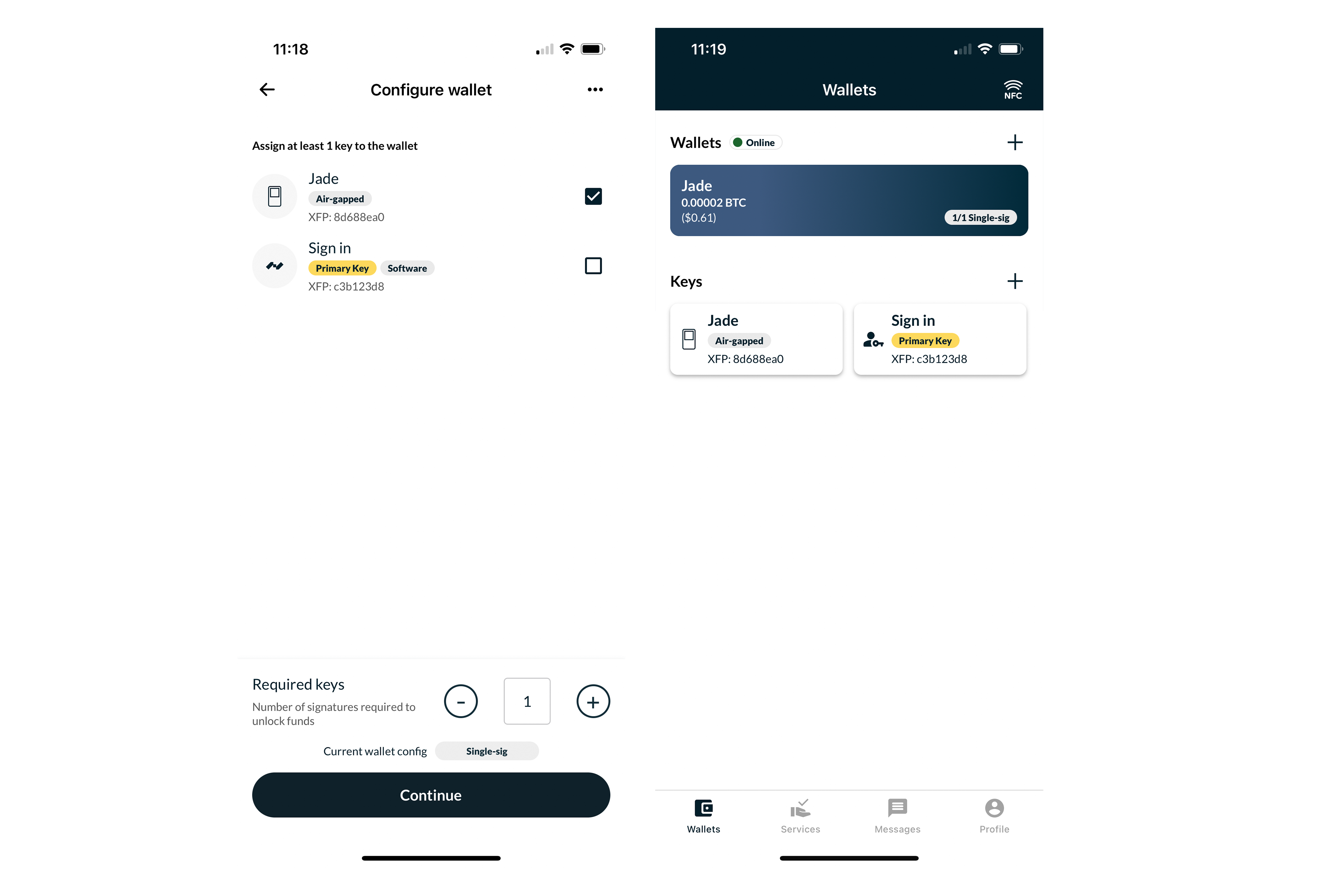 Add Jade to a QR supported app Blockstream Help Center