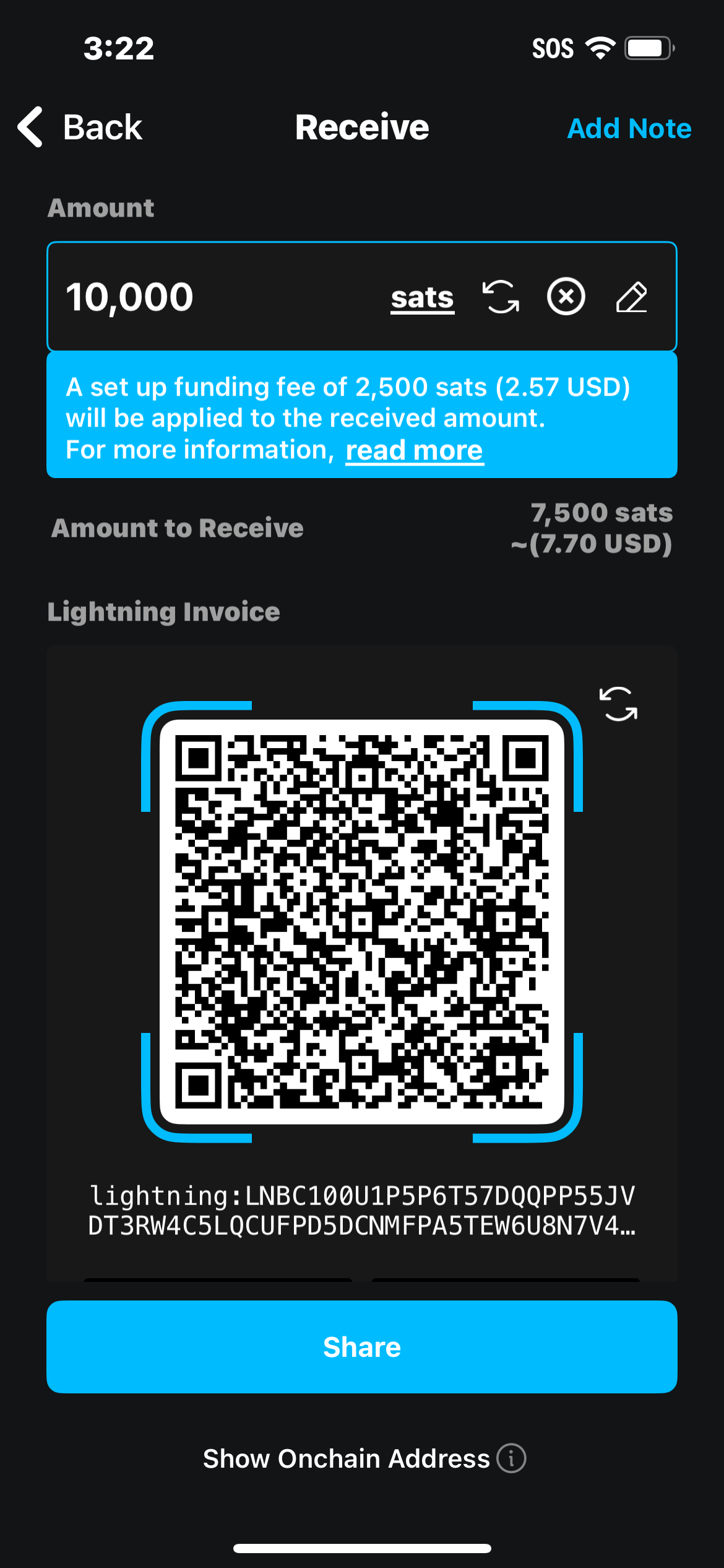 Generated invoice