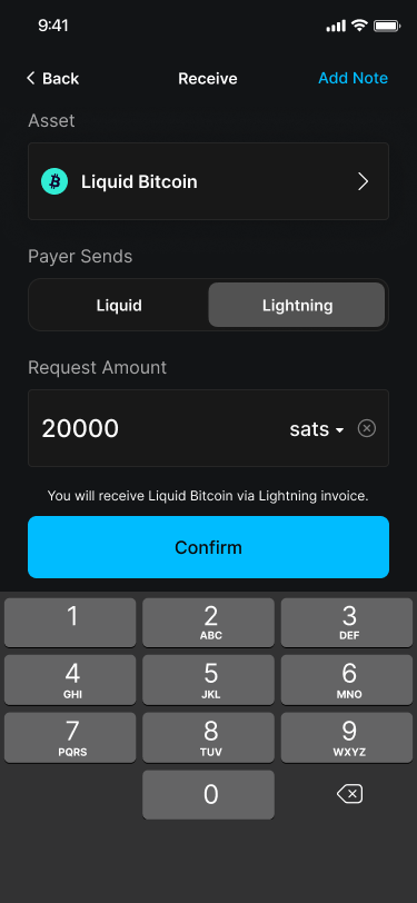 Blockstream app Receive 20,000 Lsats via Lightning Network